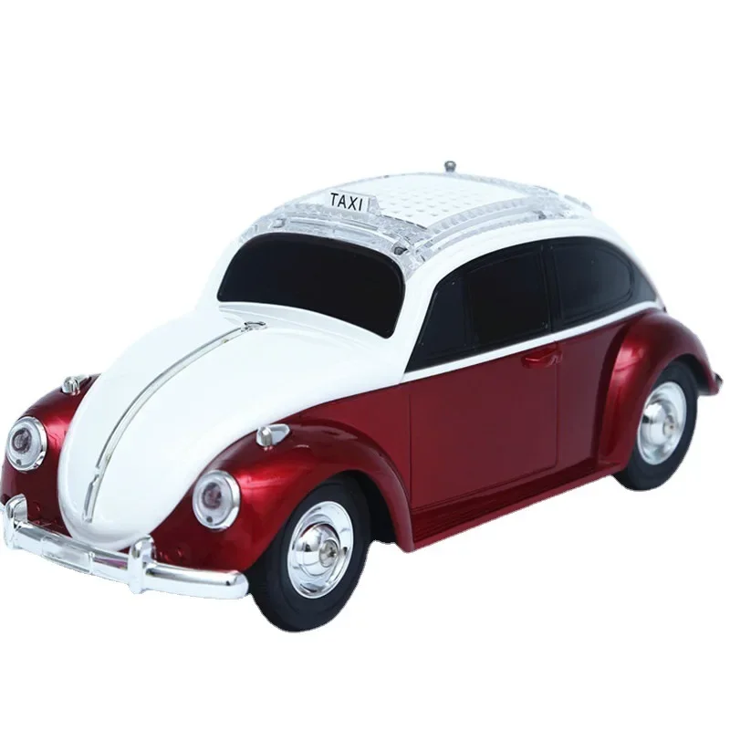 Mini Altoparlante A Forma Di Auto Retro Wireless Bluetooth Boombox Supporto Tf Usb Radio Fm Aux Vivavoce Classic Taxi Model Sound Box