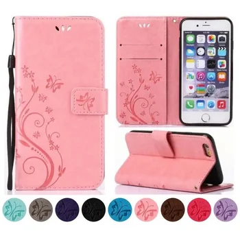 Étui portefeuille à rabat pour filles, support en cuir, coque arrière, Apple iPhone 15 14 13 12 Mini 11 Pro Max SE 2020 X Poly XS 8 7 6 6S Plus, D04E