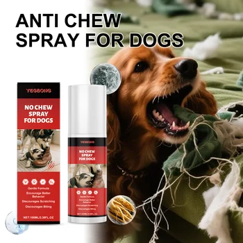 Dog Chew Deterrent Spray Furniture Protection Stop Dogs from Biting Scratching Pet Training Spray 100ml Bitter Taste Repellent