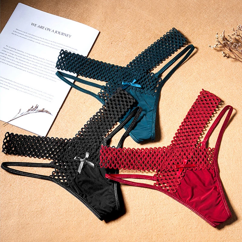 

Женские шелковые ажурные трусики, стринги с низкой талией, стринги, трусы с Т-образной спинкой, нижнее белье, женские трусики, сексуальное нижнее белье, Knicker