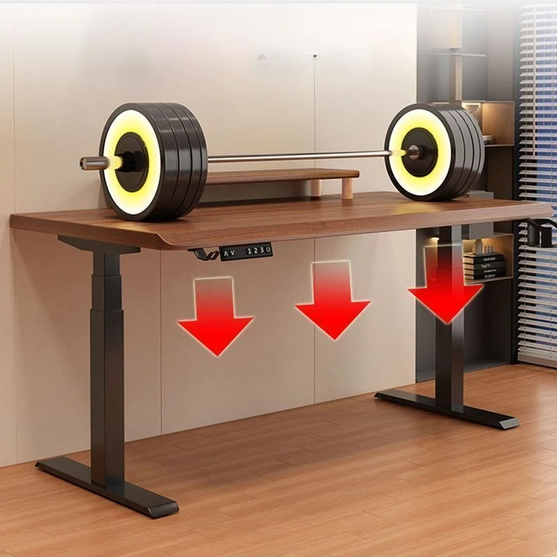 Solid Wood Electric Adjustable Computer Desk Smart Gaming Desk Home Study Table Office Desk Workstation Writing Table Style