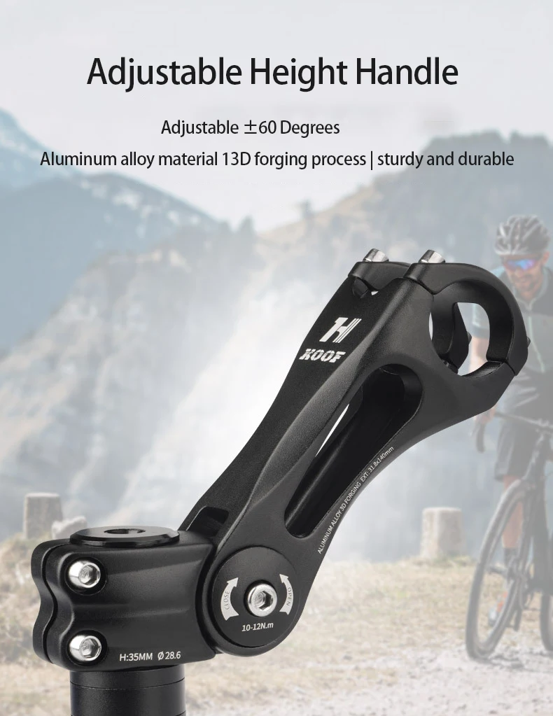 TRIWONDER Bike Stem Handlebar Riser Aluminum Alloy For
