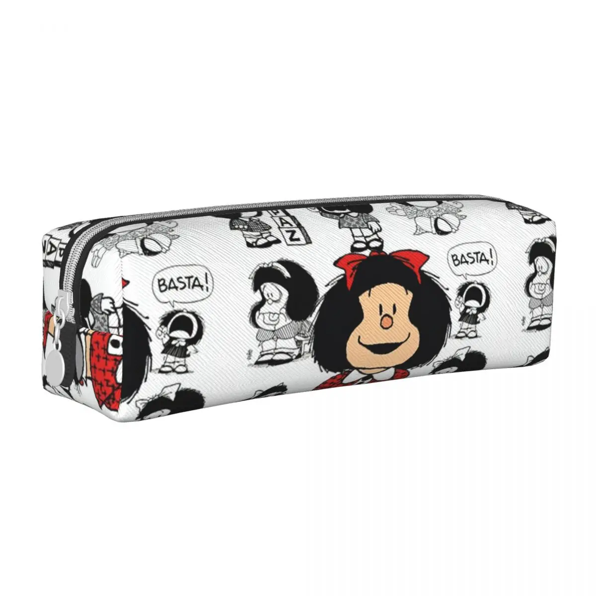 Mafalda Comics Cartoon Pencil Case Creative Pen Bag Student Large Storage School Supplies Gifts Pencil Pouch