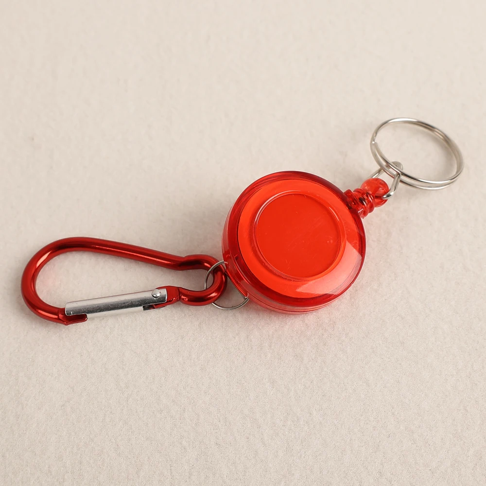 Multifunctional Multi color Roll Retractable Keychain Brooch Rope Bag Recoil ID Card Holder Keyring Key Chain Steel Cord AliExpress