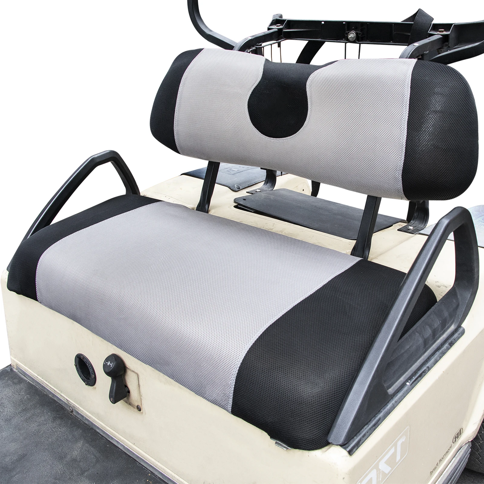 Golf Cart Seat Cover Fashion Design Heat Washable Polyester Mesh Cloth For Club Car DS & EZGO TXT