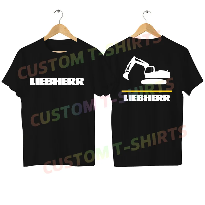 2024 Maglietta Da Uomo Casual New Liebherr Crane Logo T-Shirt Grafica Oversize Traspirante Confortevole Streetwear S-3Xl Cool Tee