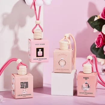 Pink car fragrance car interior accessories, perfume pendant car supplies, fresh air car fragrance 1