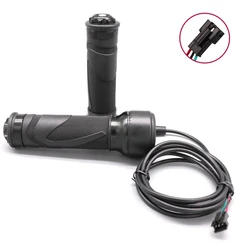Electric Bike Twist Throttle Grip with Waterproof Connector, 24 - 48V (1 - Twist Throttle - SM)