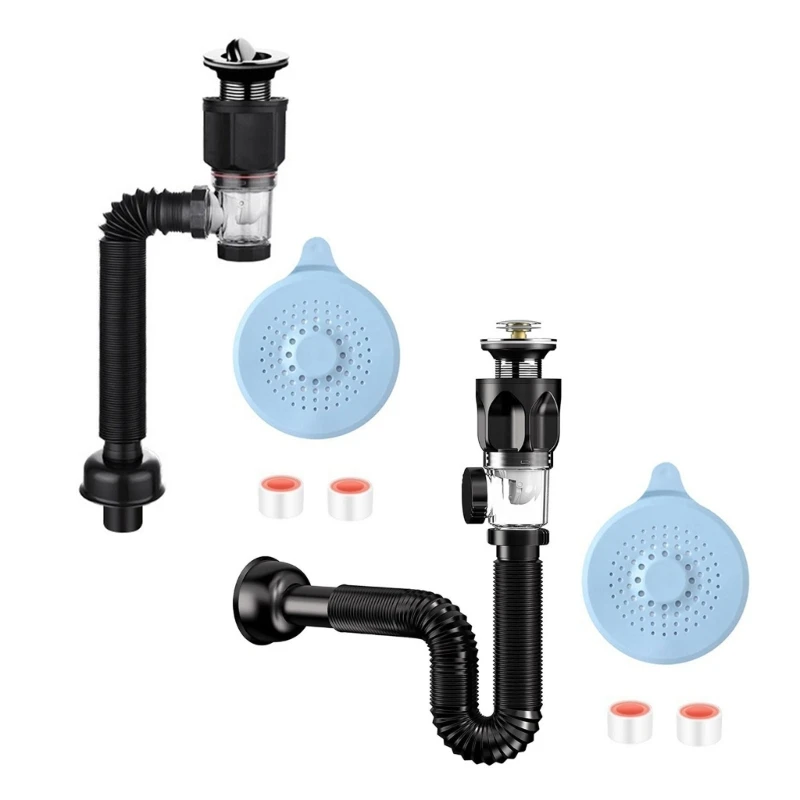 Universals Flexible Sink Sewer Pipe Sink Strainer Bathroom Washbasin Drain Pipe Deodorant Pipelines Hose Plumbing