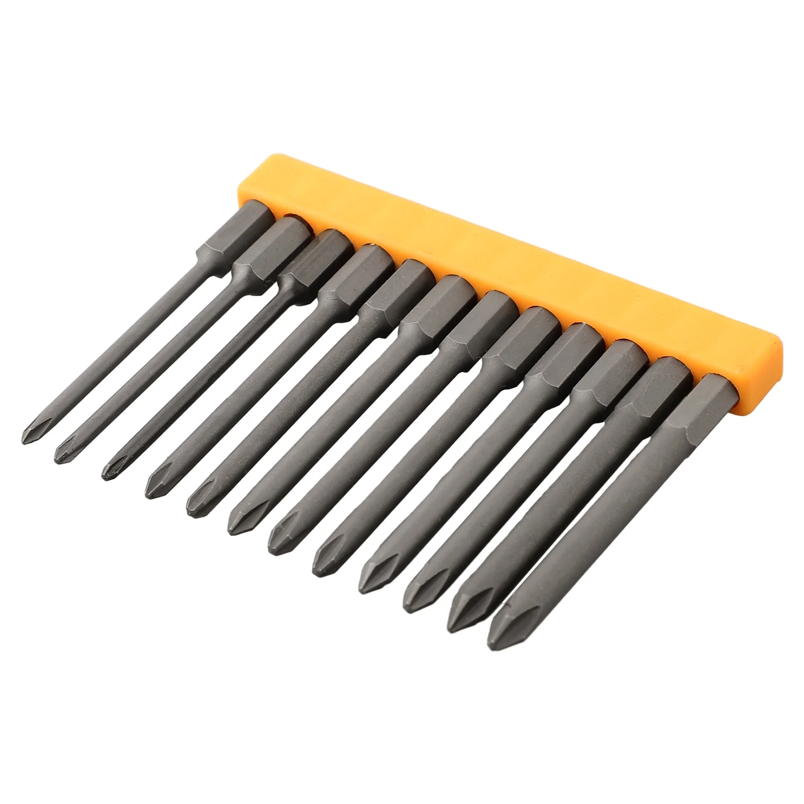 

12pcs 75mm Long Cross Screwdriver Bit Magnetic Tool PH0 PH1 PH2 With Bit Holder Nutdrivers Workshop Equipment Hand Tools