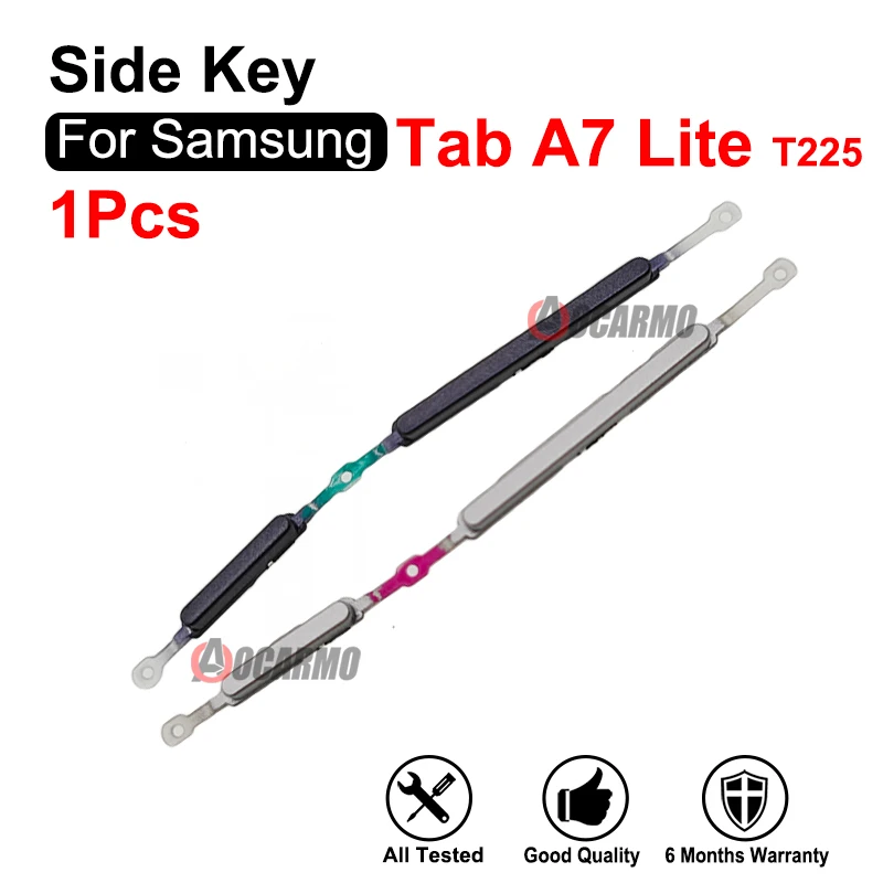 측면 단추 키 전원 볼륨 버튼 교체 부품, 삼성 갤럭시 탭 A7 라이트 SM-T220 T225 탭 A 8.0 인치 SM-T290 T295