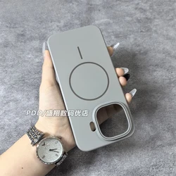 Luxury Soft Magnetic Ultra - Thin Matte PC Cover, Skin - Friendly Bumper Case for Vivo iQOO 15R (Titanium ash)