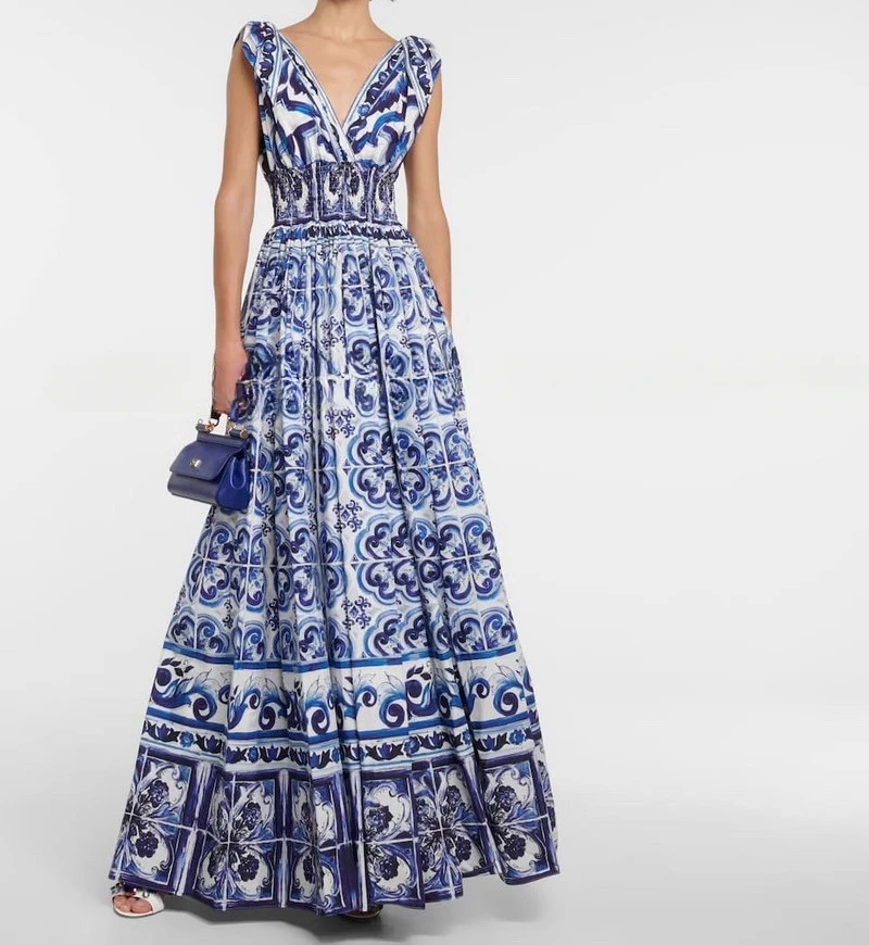 

Женское винтажное вечернее платье, облегающее платье синего цвета без рукавов с V-образным вырезом, модельное платье для отдыха