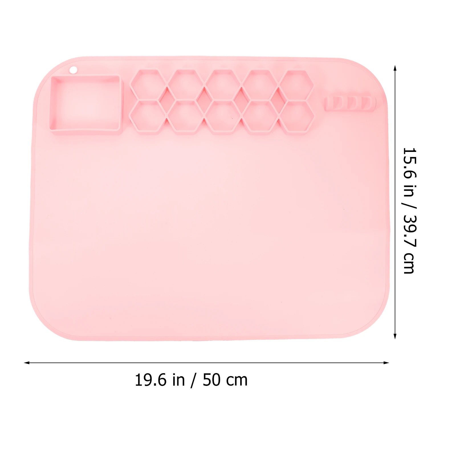 Pink Washable Painting Pad Silicone Craft Mat Kids Art Supplies Palette Non Stick Diy Multipurpose Board Lightweight Portable