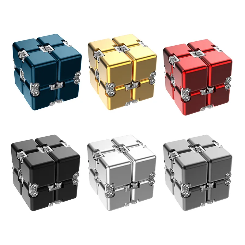 Stress Relief Toy Infinity Cube Portable Educational Toys Decompresses Relax Toys for Children Adults Birthday Gift