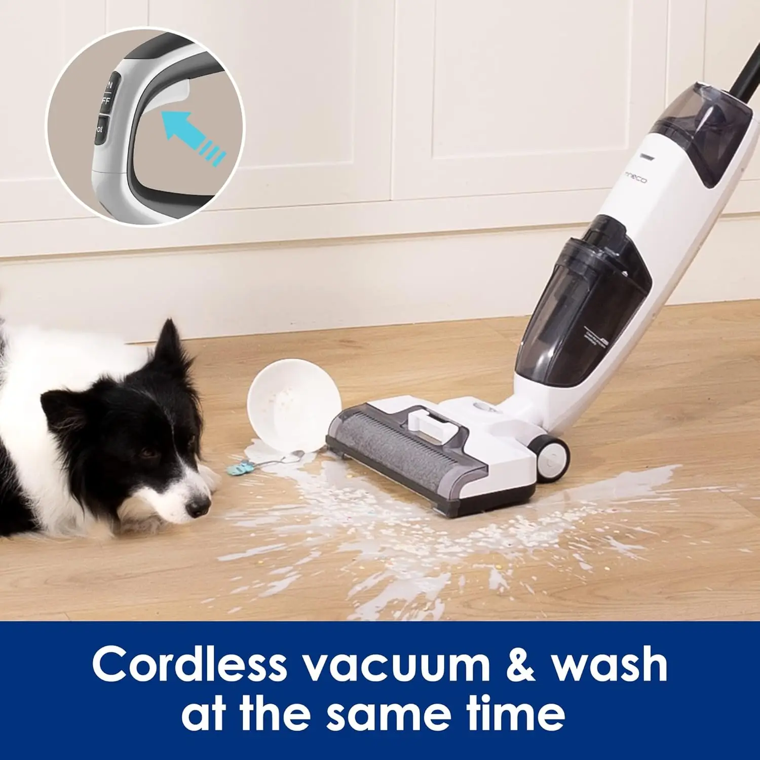Tineco iFLOOR 2 Cordless Wet Dry Vacuum Floor Cleaner & Mop, One-Step Cleaning for Hard Floors,Great for Sticky Messes &Pet Hair 2