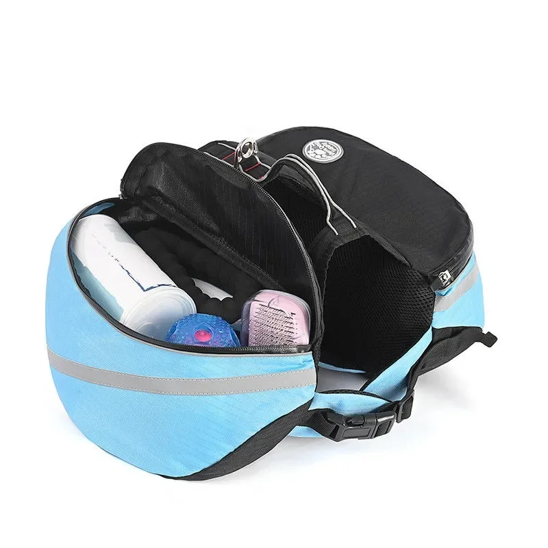 4604-ff7a42.jpg Mochila Oxford impermeable para perros, arnés fluorescente duradero, alforja