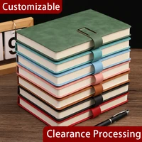 Carnet vintage en cuir A5 avec couverture souple personnalisée - parfait pour les réunions d'affaires et la vie universitaire 2