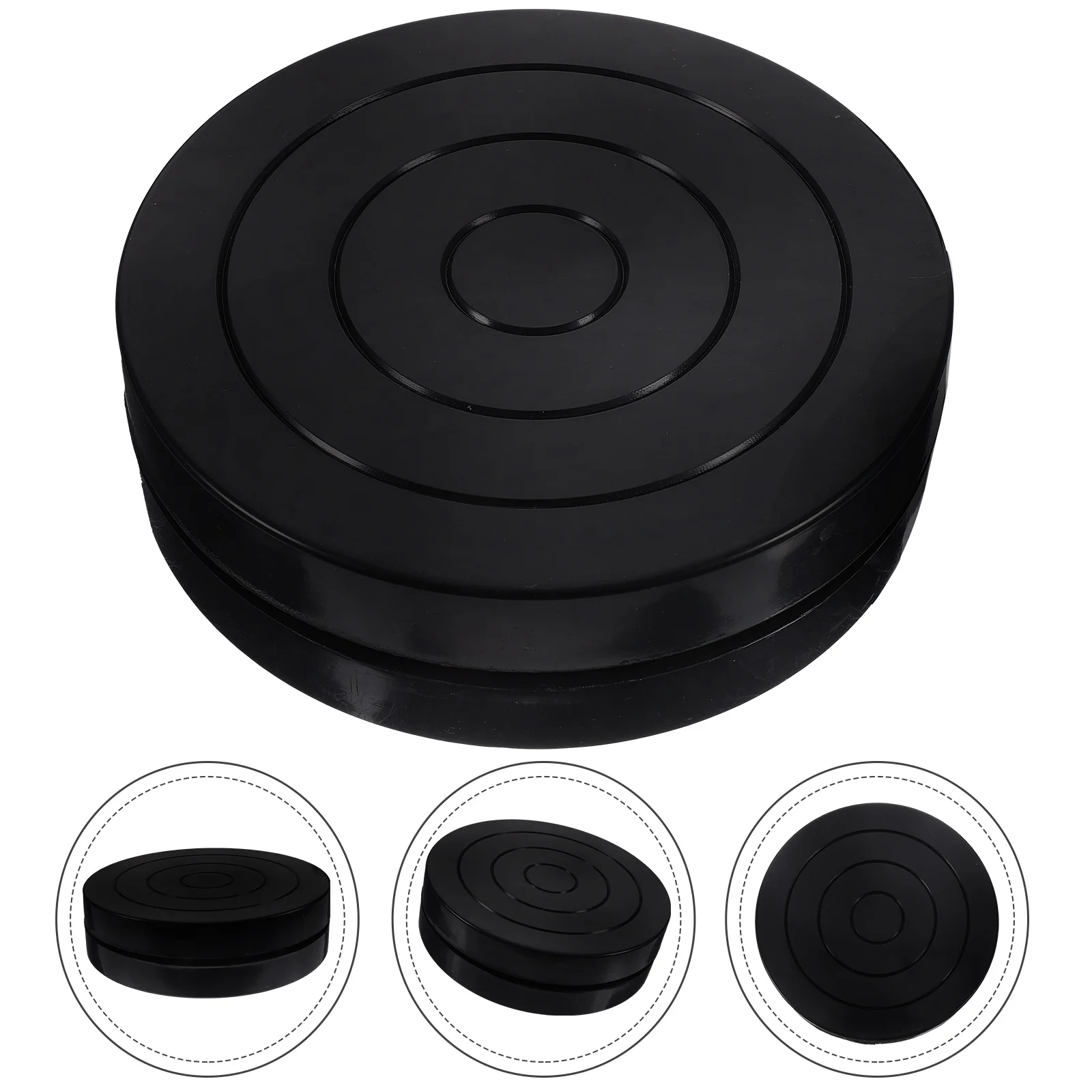 Clay Turntable 360 Degree Rotating Tool Wheel Bearing Cake Stand Swivel Plastic Durable Plate Base Cupcake