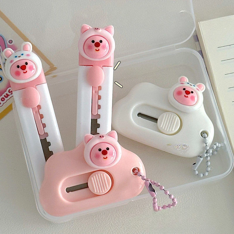 Cartoon Mini Utility Knife 1pc Personalized Gift Handcrafted Cardboard Cutter Letter Opener for Students and DIY
