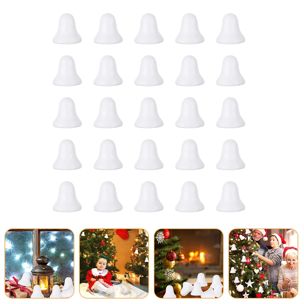 

Lightweight Practical Useful Unfinished Bell Model Diy DIY Foams Jingle Bell Mould DIY Jingle Bell Mould