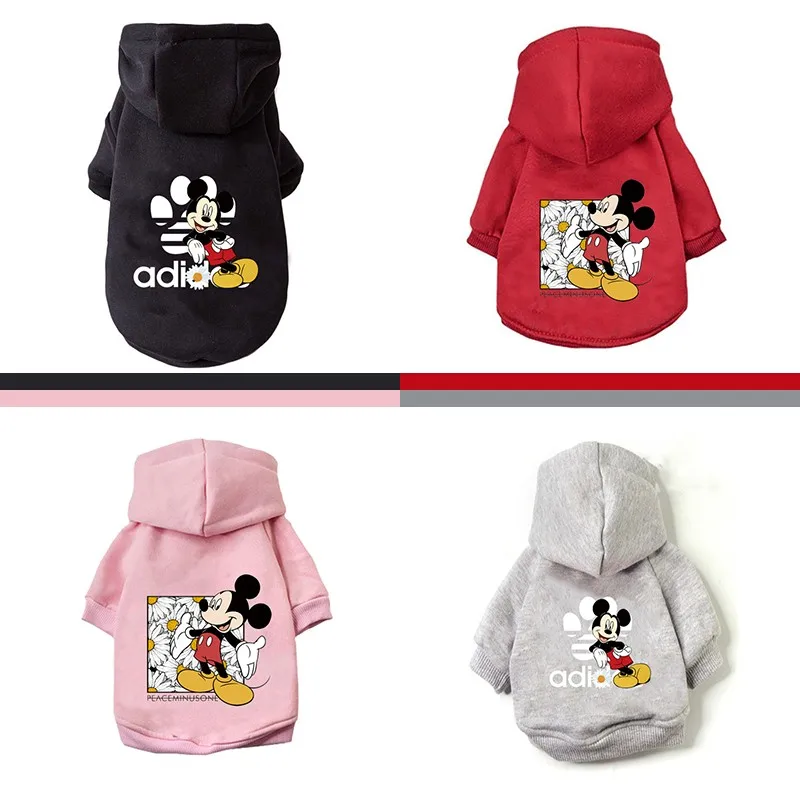 Pet clothes Xs-2xl Warm Dog Clothes Outdoor Pet Dog Jacket Coat Puppy Mickey Clothes Hoodie For Small And Medium Puppy Yorkshire Suit