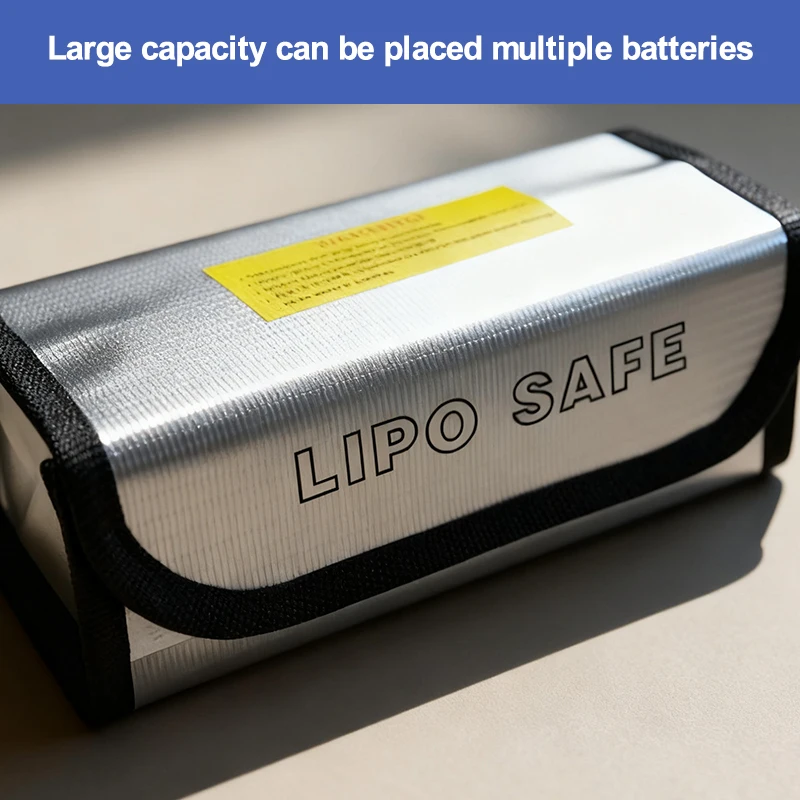 Sac ignifuge batterie LiPo RC 185x75x60mm antidéflagrant protection