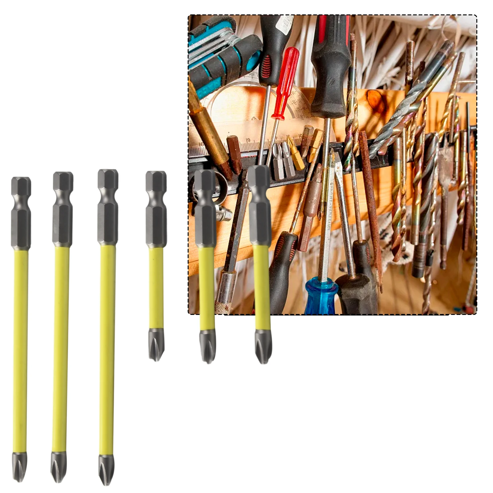 

High Quality Brand New Screwdriver Bit Slotted Cross Special Yellow 65mm 110mm Alloy Steel FPH2 Home For Electrician