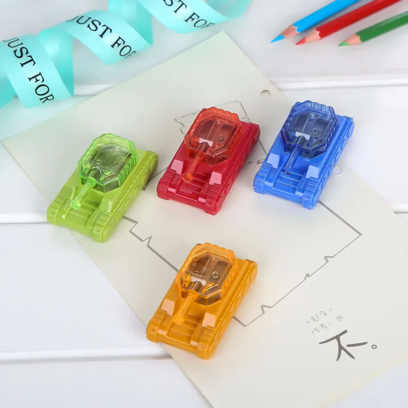 

1Pieces Cartoon Tank Double Hole Sharpener Pencil Sharpener Creative Stationery Pencil Sharpener Cutter School Office Supplies