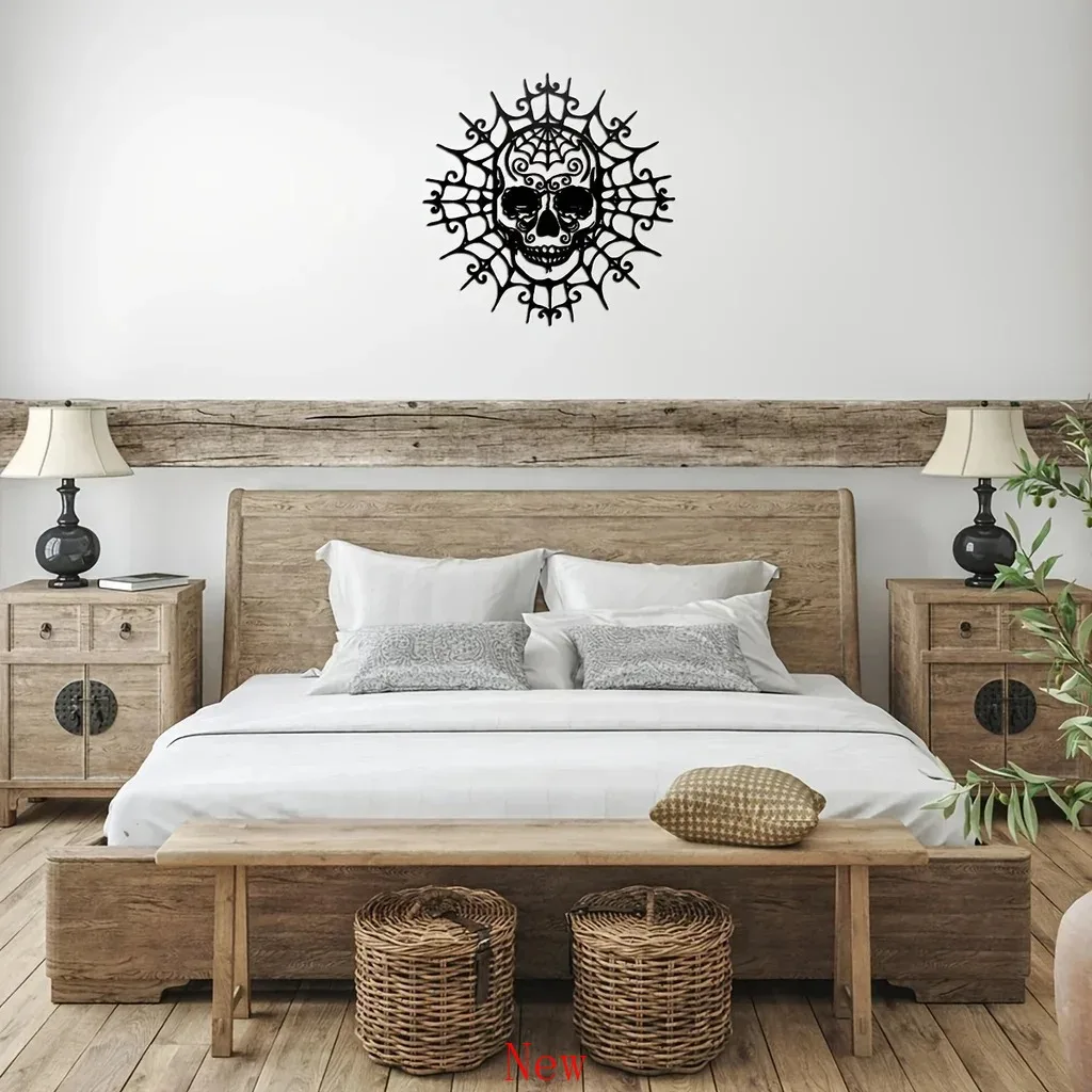 

Skull Decor Metal Home Decor Modern Wall Hanging Boys Girls Room Kindergarten Living Room Nursery Bedroom Decor Wall Deco