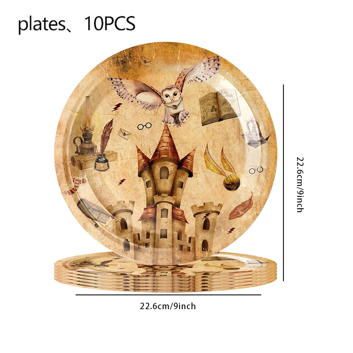 Party Supplies Birthday Tableware Set Harry Potter Paper Tableware Set for Party Decoration