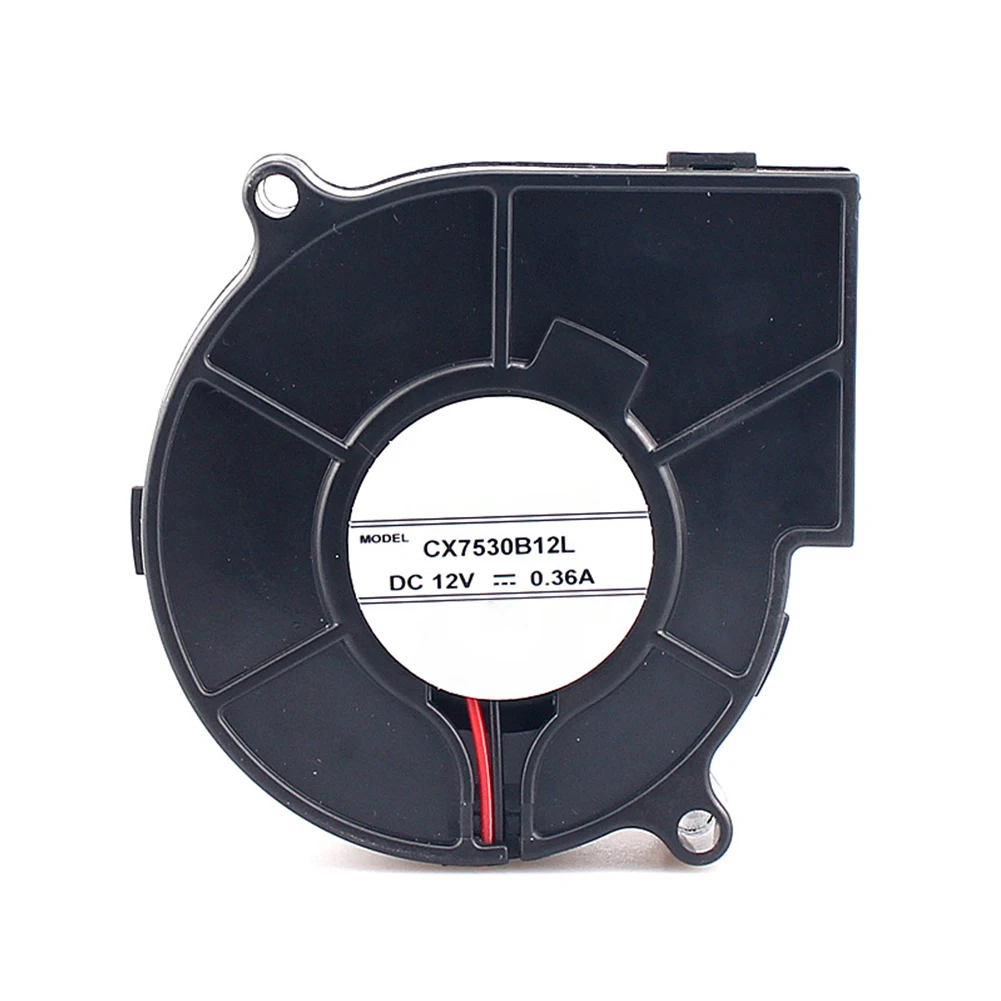 

7530 Blower Fan DC12V24V Oil Bearing Centrifugal Air Turbo Cooling Cooler Fan 2.5W 6500r/min Turbo Blower Fan HVAC Parts