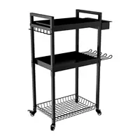 Power Tool Organizer Cart Rolling Tool Cart Shelf for Office Garage Workshop 2