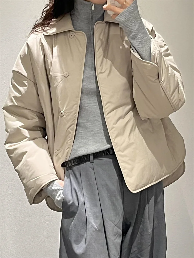 Down Coat Women's Long Winter Coat Over The Waist To Tie The Waist Was Wild Thick Cotton Clothing main image 1