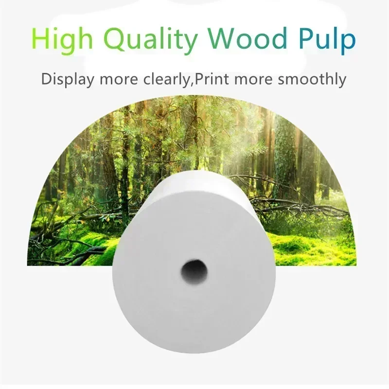 Thermal Paper 57x30mm POS Printer black Font 10 Rolls Mini Mobile Bluetooth Cash Register Roll Paper Bill Receipt Printing