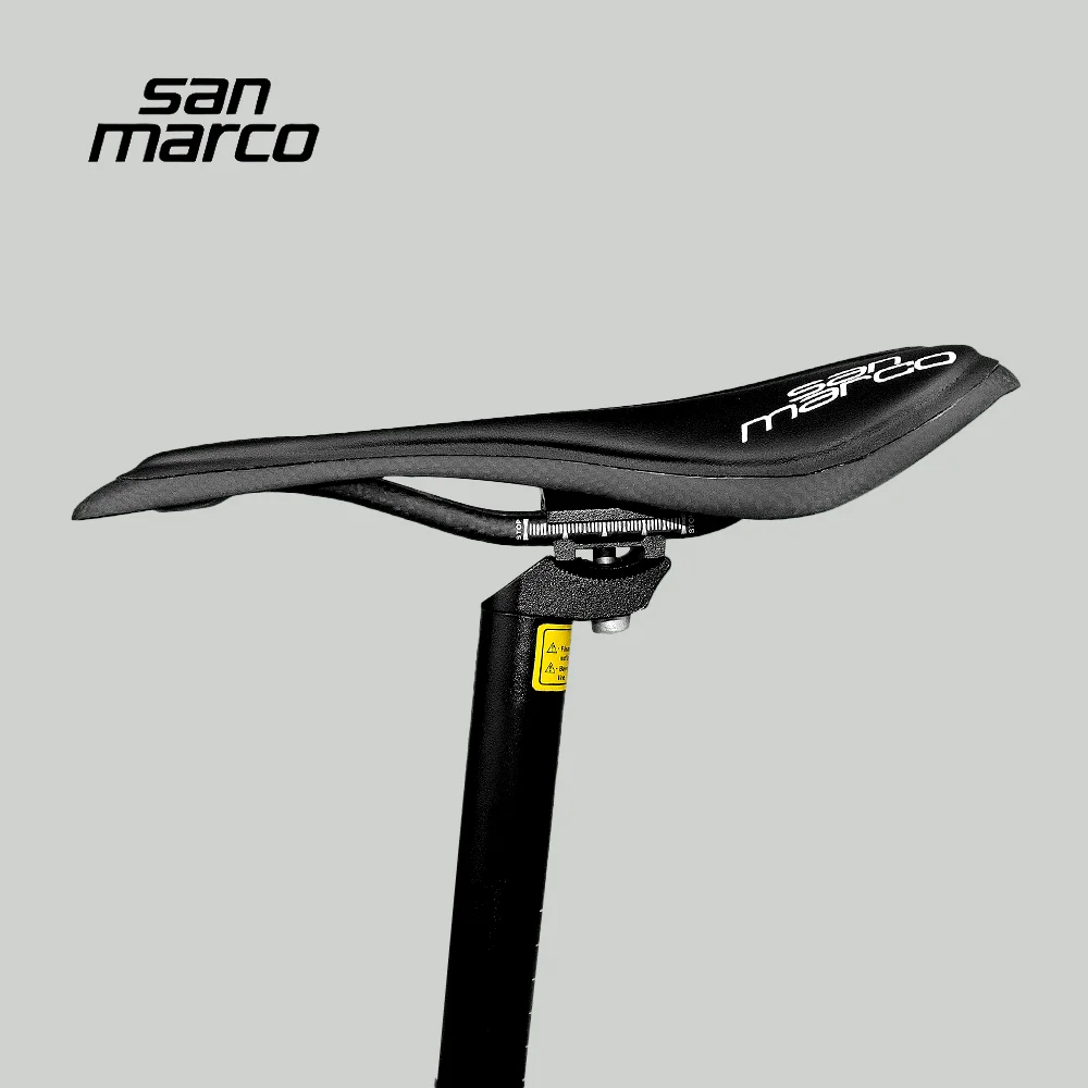 Leichter San Marco SLR Vollcarbon-Fahrradsattel, Hohlgeformter Rennrad- und MTB-Sattel für Männer und Frauen, 145mm – Detail 4