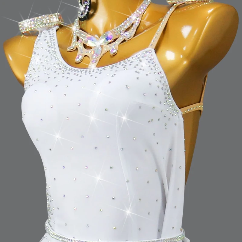 ラテンドレス　ホワイト チョイスダンスショップ / ラテンドレス ホワイト【SALE 150,000円】