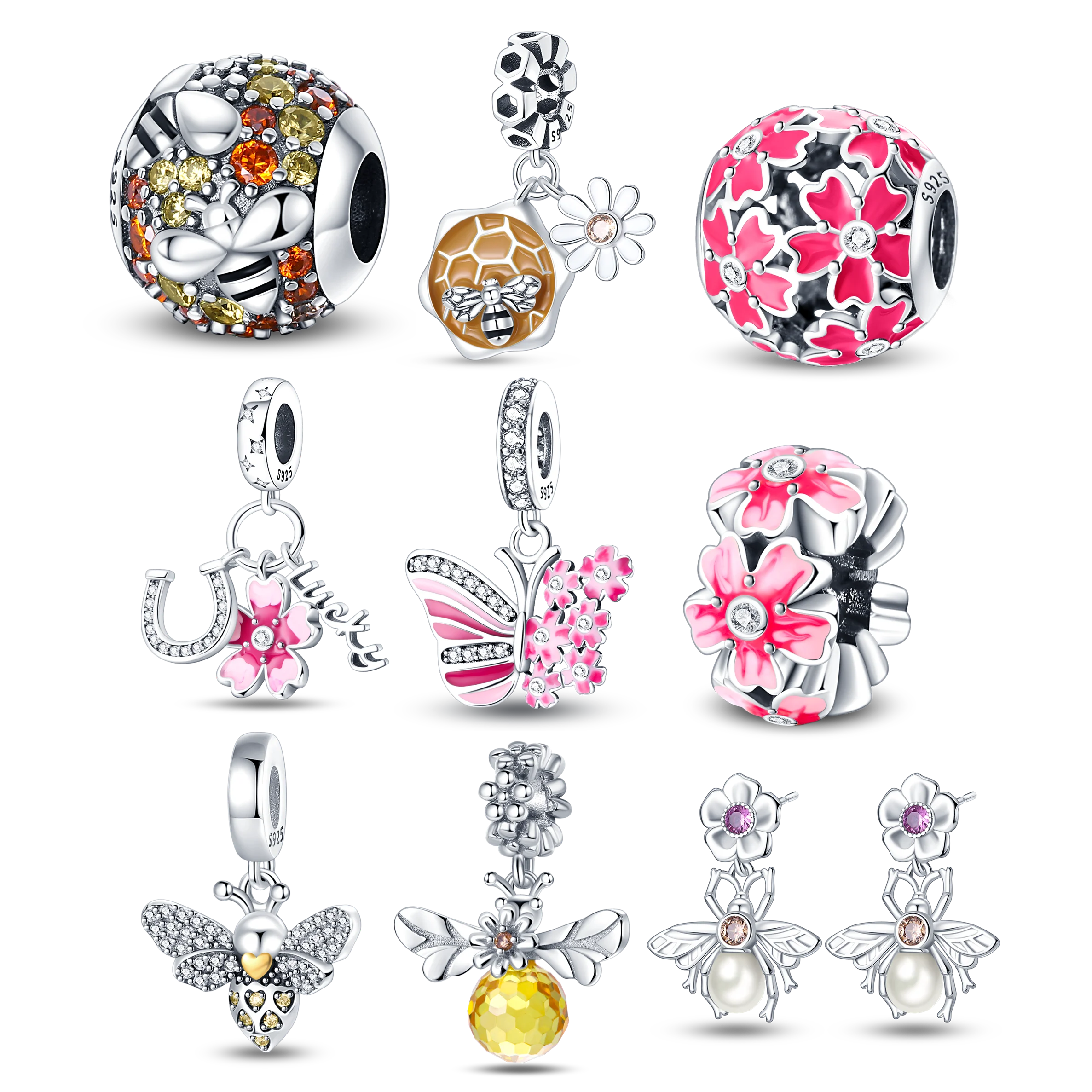 

Original TOPLY Bracelets 925 Sterling Silver Plated Snake Chain For Women Fit Beads Charms Jewelry