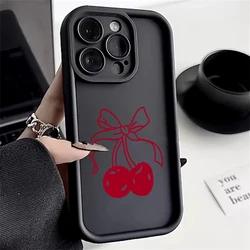 Charming Red Cherry Shockproof Silicone Phone Case - iPhone 12 Pro (1)