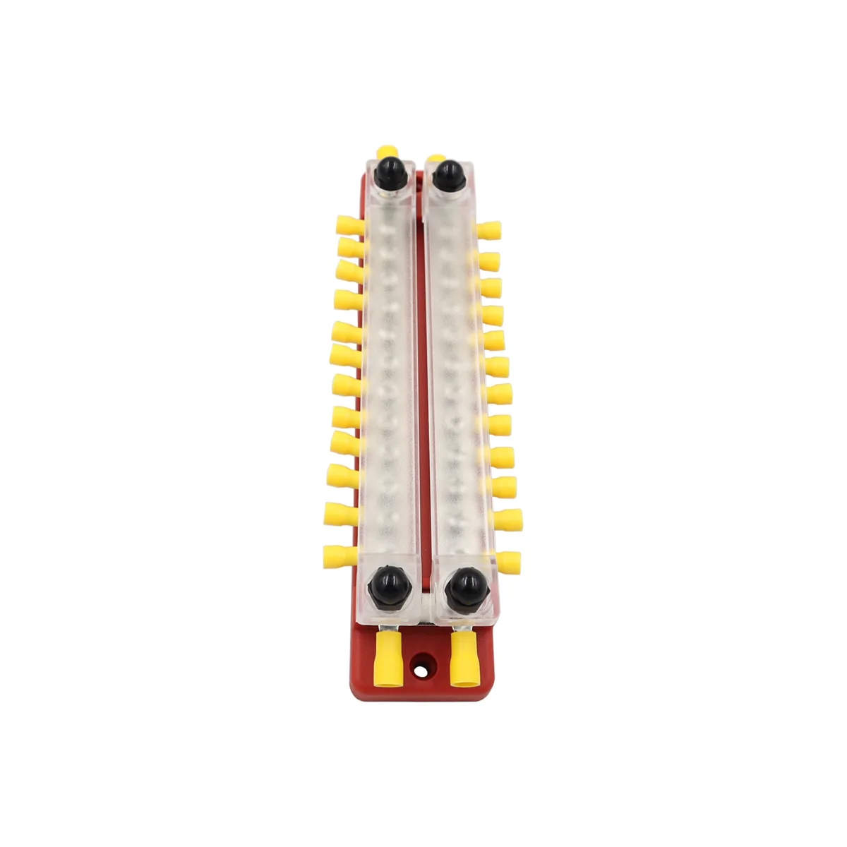 Double Row 12-Way Bus Line 150 a High Current Double Row Busbar with Transparent Cover Red images - 6