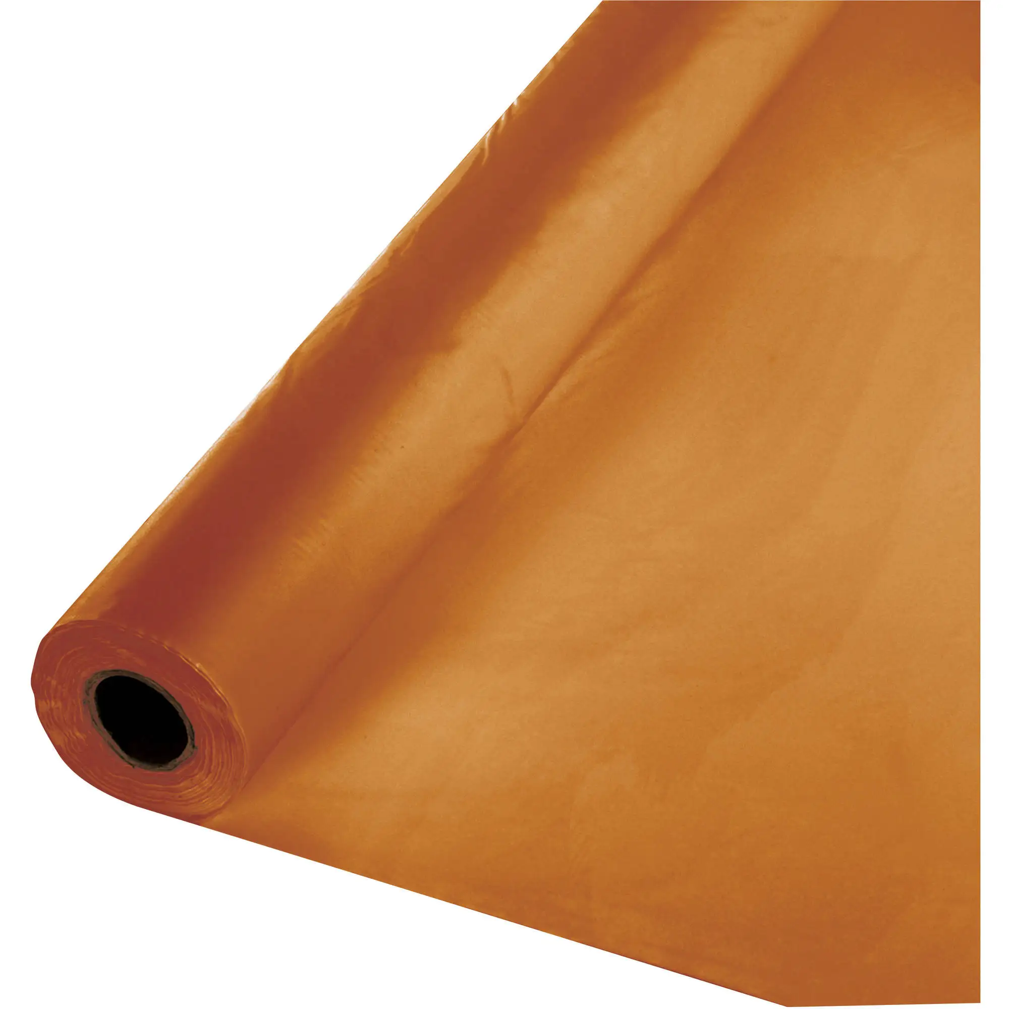 

Pumpkin Spice Orange Plastic Banquet Roll, each