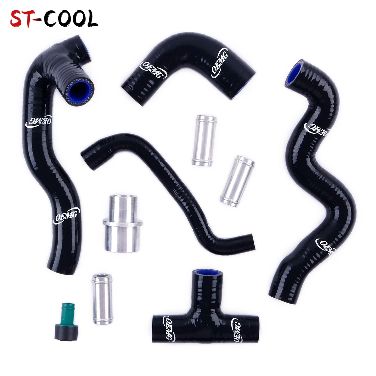 

For Audi A3 1.8T AUQ AUM Volkswagen VW Jetta Golf 4 Breather Hose Bora 1998-2006 Crankcase Piping Tubes Kit 5Pcs 10 Colors