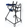 Hemiplegia Walker Stand Frame with Seat Wheel Rehabilitation Device Folding Height Adjustable Lower Limb Disabled 3