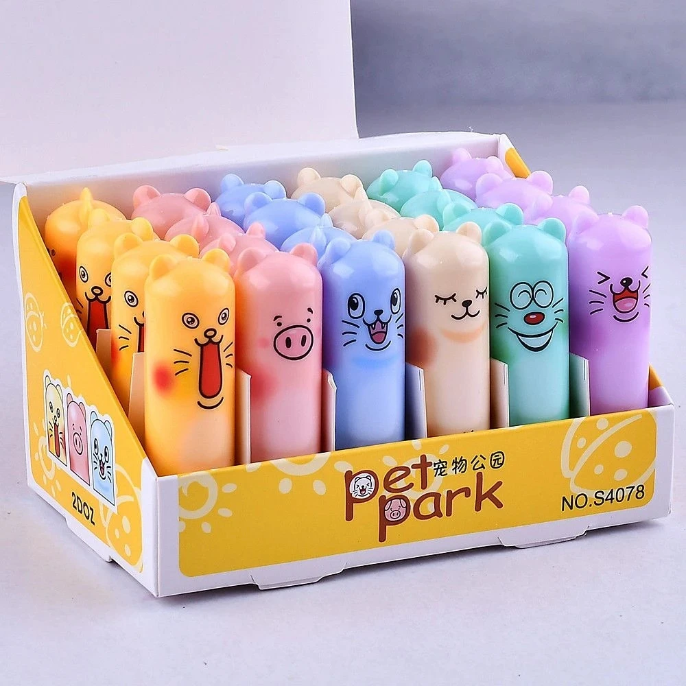 24pcs/lot Moisturizing Fruit Flavor Colourless Cartoon Lip Balm Natural Plant Lip Gloss Fruit Embellish lipstick Makeup Tools 3