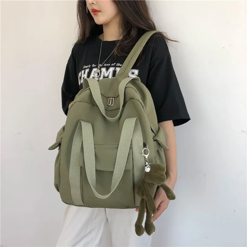

Waterproof Nylon Women Backpack 2023 Female Backpack Simple School Backpack For Girls Teenage Shoulder Travel Backpack