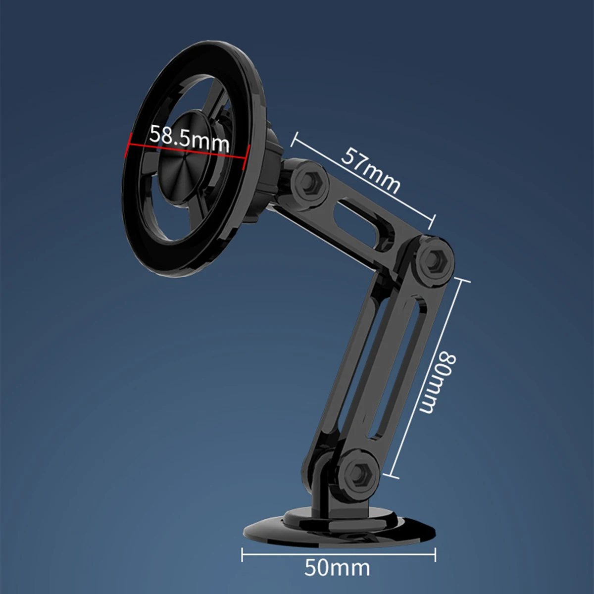 Metal Magnetic Car Phone Holder Foldable Stand