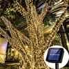 1Pack Solar String Light Fairy Garden Waterproof Outdoor Lamp 6V Garland For Christmas Xmas Holiday Party Home Decoration 1
