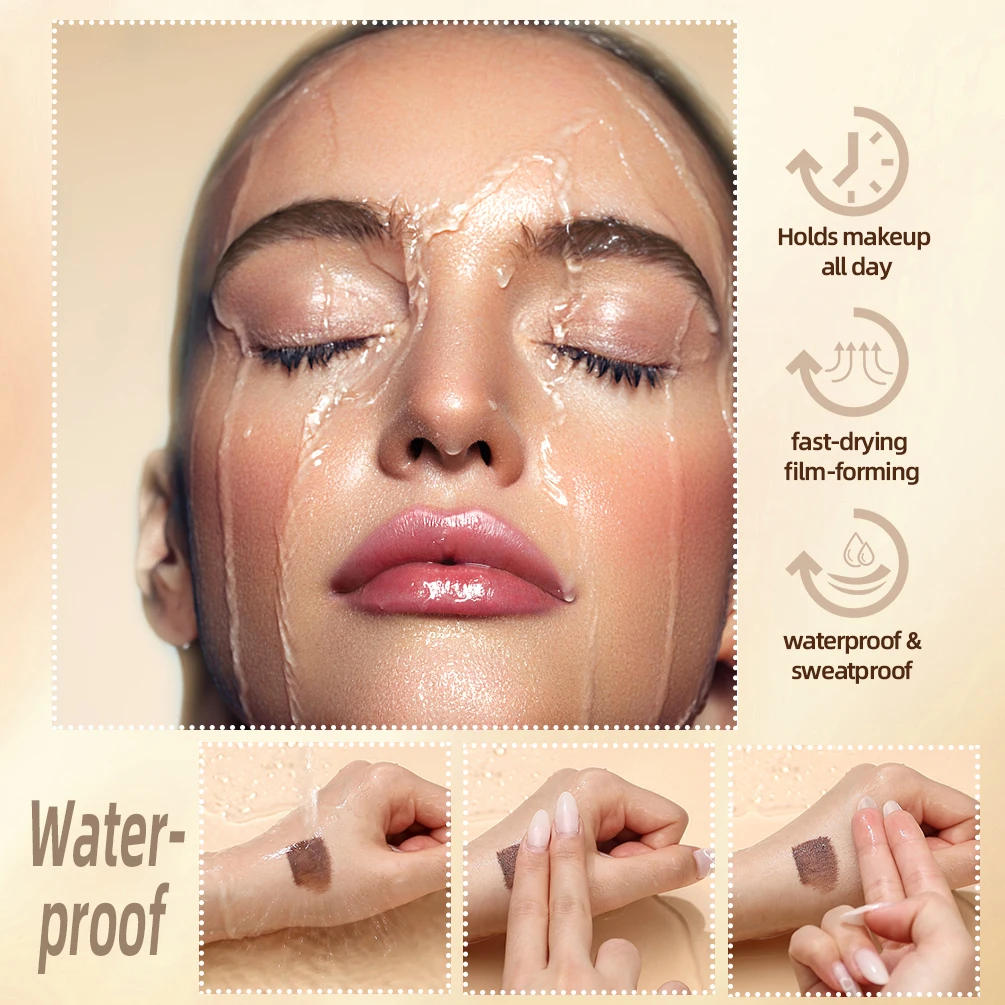 QIBEST Eyebrow Enhancers Waterproof Eyebrow Cream Makeup Eyebrow Gel Coffee Black Brown Paint Tint Pigment Sobrancelha Maquiagem 5