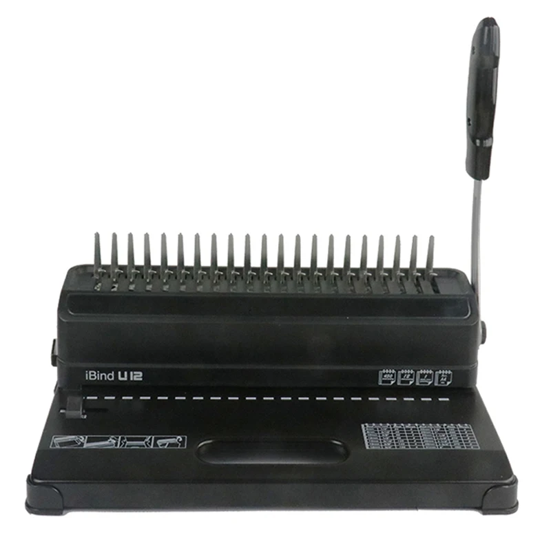 Binding Machine U12 comb binding machine manual rubber ring clip 21 hole binding machine A4 paper document punching voucher mach