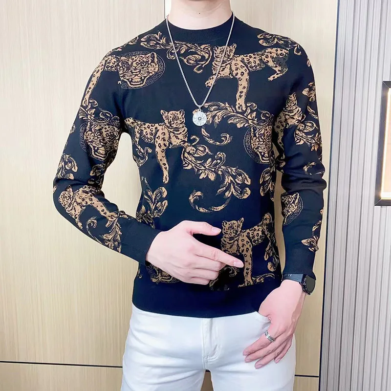 Autumn Winter KPOP Fashion Style Harajuku Slim Fit Knitwear Loose Casual All Match Undershirt Insert O Neck Long Sleeve Sweaters